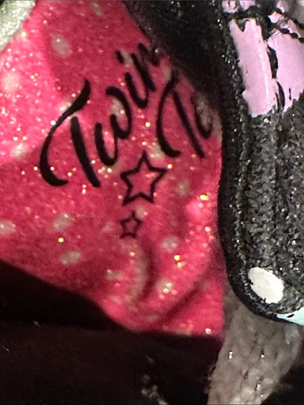 Skechers TWINkLE TOES girls heart high top sneakers light up shoes sz 3